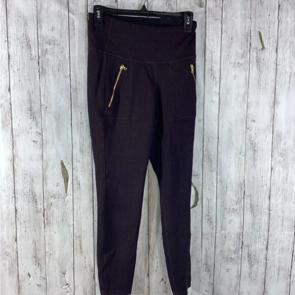 Old Navy Active Deep Heather Purple Leggings Size S minimalist preppy - Picture 1 of 4